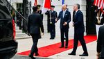 Momen Jokowi Disambut Biden di Gedung Putih AS