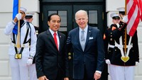 Presiden Joko Widodo (Jokowi) bertemu dengan Presiden Amerika Serikat (AS) Joe Biden dalam acara jamuan santap malam di Gedung Putih, Washington DC, Amerika Serikat, Kamis (12/5/2022) malam waktu setempat atau Jumat (13/5/2022) pagi waktu Indonesia.  