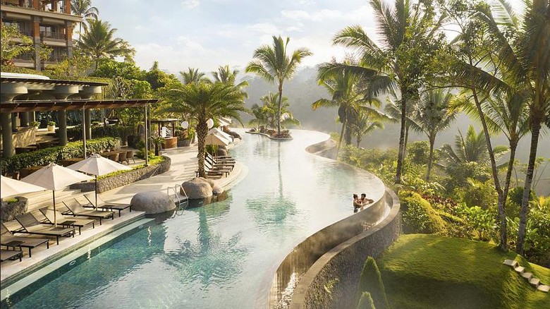 Tampilan Padma Resort Ubud yang masuk 10 besar hotel terbaik di dunia.