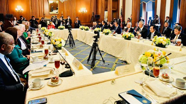 Presiden Sampaikan Pentingnya Stabilitas dan Kemakmuran Kawasan kepada Kongres AS. (Laily Rachev - Biro Pers Sekretariat Presiden)