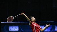Anthony Sinisuka Ginting menangi gim pertama 21-13.