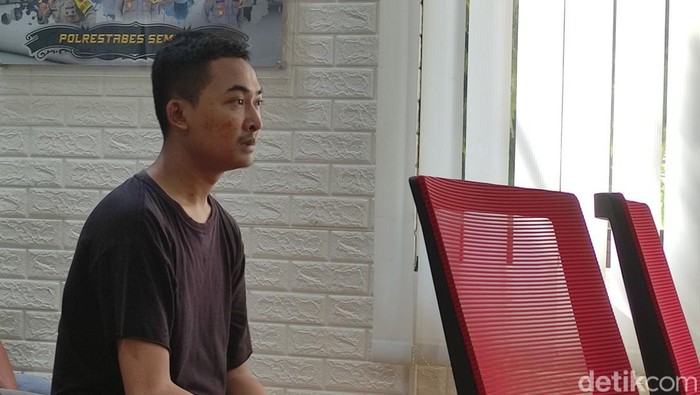 Tampang Boy Anantyasari, perampok yang hajar wanita teman kencan di Semarang pakai ulekan, Jumat (13/5/2022).