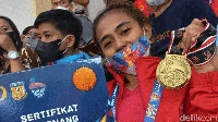 Inilah dokumentasi foto-foto saat dirinya berlatih dan berjaya di PON Papua kemarin. Hidup Indonesia!