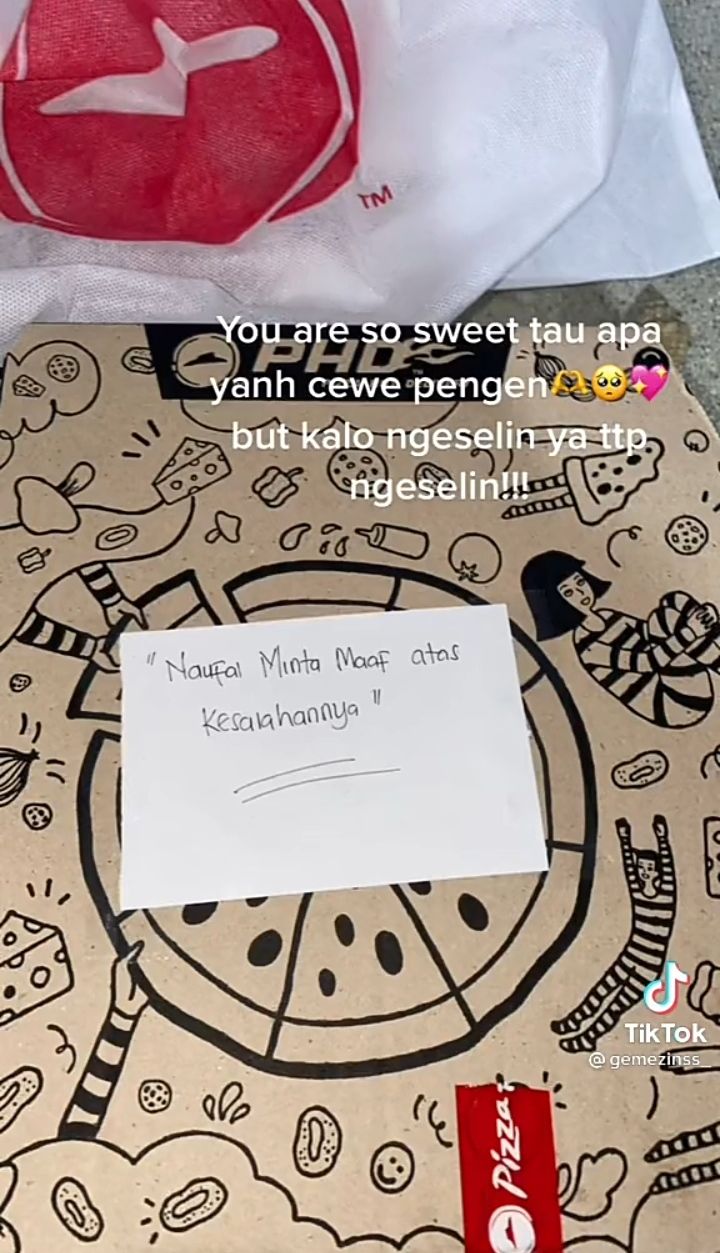 Jalani LDR, Pria Ini Minta Maaf ke Pacarnya Lewat 4 Ojol Makanan