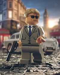 james bond lego man