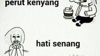 Makan di acara kondangan memang terkadang bikin kalap. Saking kenyangan, tak semua makanan bisa dicoba. Padahal makananya enak dan bikin terbawa mimpi.  Foto: 9gag/memegenerator