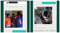 Tidak hanya satu ojol pengantar makanan yang dibuat menunggu, ada kejadian tak biasa di restoran yang tengah banyak pesanan. Ojol pengantar makanan ini kebingungan setelah pekerja restoran kabur saat memasak makanan. Foto: Instagram/lambeonlen