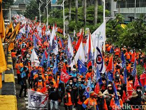 Aksi Hari Buruh Hari Ini Digelar di Depan Istana, Lanjut ke Istora