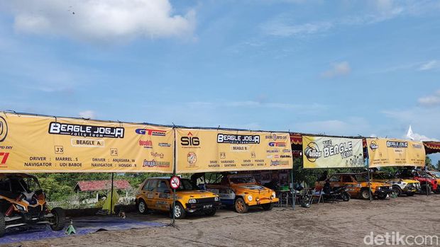 Piala Raja Sprint Rally Jogja 2022 dengan tema Nge-Gas Bareng Beagle Jogja di Sirkuit Donokerto, Turi, Sleman, Sabtu (14/5/2022).