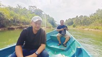 Sejuk dan tenang kesan yang ditangkap sepanjang trip perahu kali Oyo
