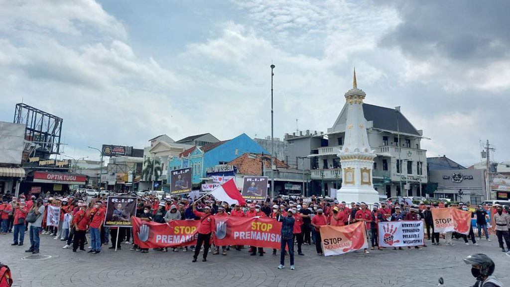 Aksi Damai Pemuda Tolak Kekerasan di Yogyakarta