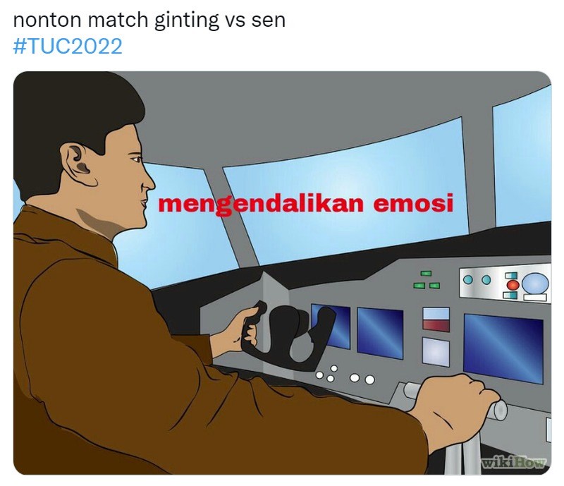 Aksi Ginting di Final Thomas Cup 2022, Bikin Netizen Senam jantung