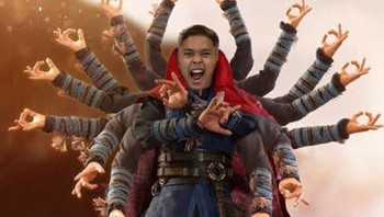 Meme baru nih, Ginting jadi Doctor Strange dengan jurus anti sedekah poin. Foto: (Twitter).