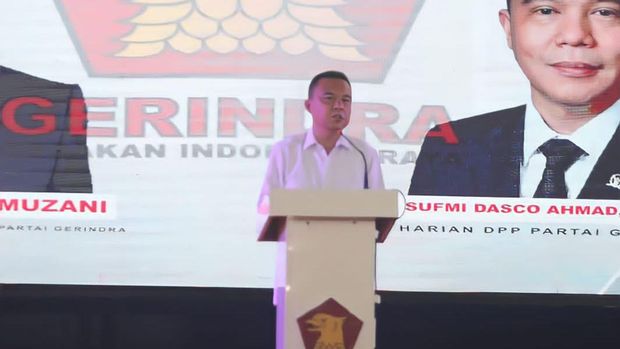 Deklarasi Prabowo Presiden 2024 di Tangerang Raya dipimpin Sufmi Dasco Ahmad (dok. Istimewa).