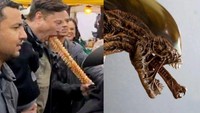 Salah satunya saat menikmati kentang spiral yang sempat viral. Gayanya saat makan kentang spiral tersebut bahkan ramai dijadikan meme. Foto: Instagram