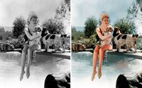 fotoinet pakai AI foto jadul hitam putih jadi berwarna
