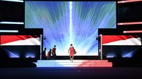 Babak final Piala Thomas 2022 digelar di Impact Arena, Bangkok, Thailand, Minggu (15/5/2022). Pada partai perdana mempertemukan tunggal putra Indonesia Anthony Sinisuka Ginting versus tunggal putra India Lakshya Sen.