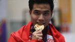 Melihat Aksi Atlet Wushu Indonesia yang Berujung Emas