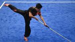 Melihat Aksi Atlet Wushu Indonesia yang Berujung Emas