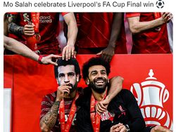 Foto Meme Jurgen Klopp Dipuja Usai Liverpool Juara Piala FA