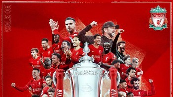 Banyak meme kreatif dari netizen menyambut kemenangan Liverpool meraih Piala FA. Foto: (Twitter)