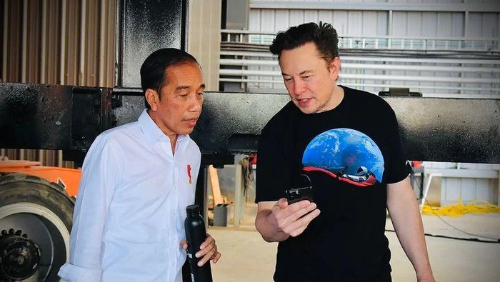 Momen pertemuan Presiden Joko Widodo dan CEO Space X Elon Musk/Instagram Setpres