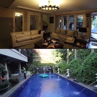 Ibunda dari Nagita Slavina, Rieta Amalia memiliki 30 kamar dan lift pribadi di rumah mewahnya. Mertua Raffi Ahmad itu juga memiliki halaman belakang yang luas dengan kolam renang, kandang dua kucing bengalnya, hingga lemari es khusus es krim. Foto: dok. YouTube Tya Ariestya