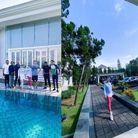 Rumah milik mertua Syahrini, Rosano Barack dibangun sejak tahun 1997. Meskipun sudah puluhan tahun tak ditempati, rumah itu tetap terawat dan bersih. Di belakang rumahnya terhampar pemandangan asri. Foto: dok. Instagram @princessyahrini