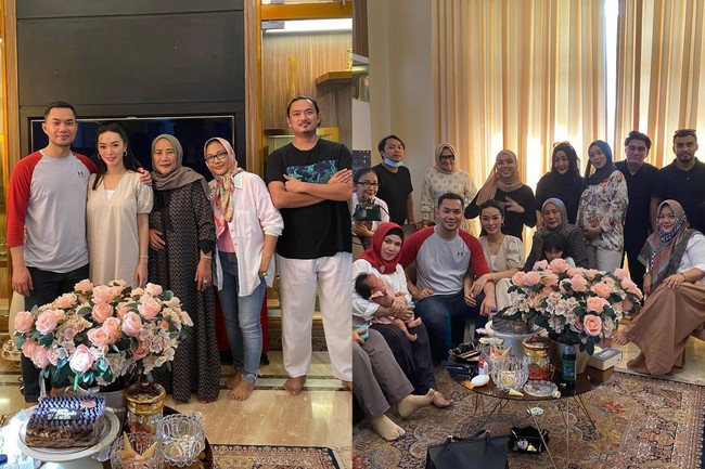 Pedangdut Zaskia Gotik merayakan lebaran di rumah mertuanya pada 2020. Bersama suaminya Sirajuddin Mahmud, dia menghabiskan waktu di rumah mewah dengan interior serba emas di Balikpapan. Foto: dok. Instagram @zaskia_gotix