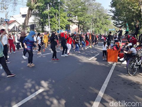 Suasana CFD di Solo, Minggu (15/5/2022).
