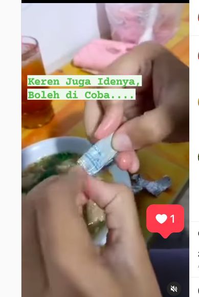 Bakso isi uang Rp 50.000