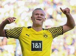 Sebelumnya, Haaland jalani tiga final bersama Borussia Dortmund dan sukses bikin total tiga gol (AFP)