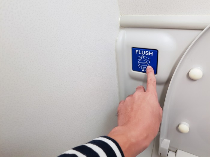 Ilustrasi flush toilet