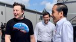 Intip Gaya Santai Ala Jokowi Vs Elon Musk Saat Blusukan ke Pabrik SpaceX