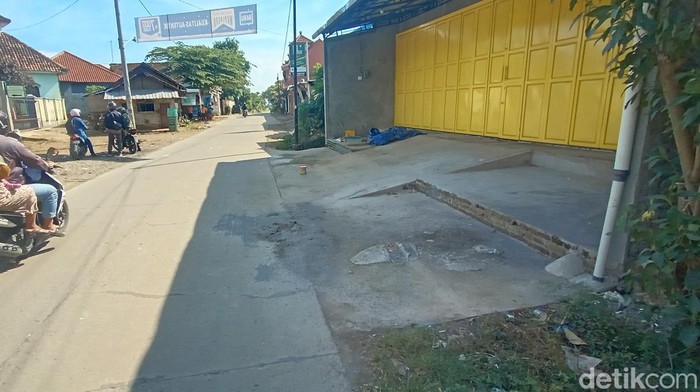 Lokasi pembacokan warga Jepara usai menonton pementasan dangdut. Foto diambil Senin (16/5/2022).