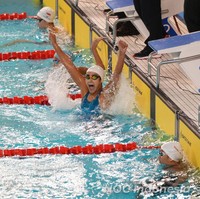 Masniari Wolf sebenarnya bukan atlet utama untuk mewakili Indonesia dalam SEA Games tahun ini. Tapi meski awalnya berstatus perenang cadangan, ia berhasil mengharumkan nama bangsa bahkan mengukir sejarah dalam debutnya.Foto: NOC Indonesia