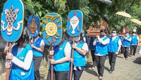 Diketahui, puncak acara detik-detik Waisak dilaksanakan tepat pada Senin 16 Mei Pukul 11.13 WIB. ANTARA FOTO/Paramayuda.