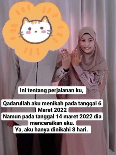 Kisah wanita yang diceraikan oleh suaminya usai 8 hari menikah.