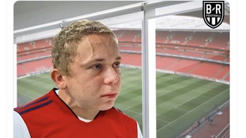 Begini mungkin ekspresi para fans Arsenal saat ini. Foto: Twitter