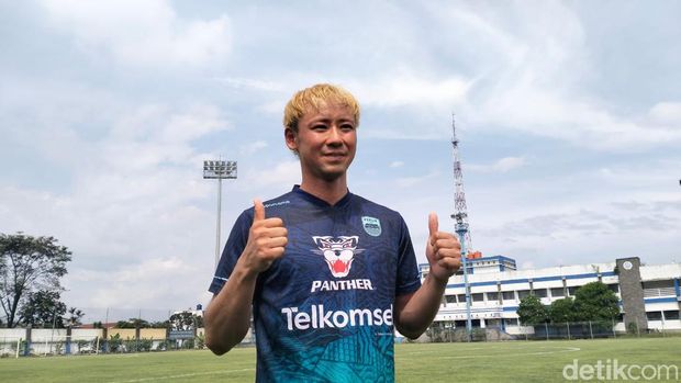 Pemain seleksi Persib Ryohei Miyazaki.