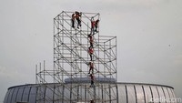 Proyek ni ditargetkan selesai pembangunannya pada akhir pekan ketiga Mei 2022.