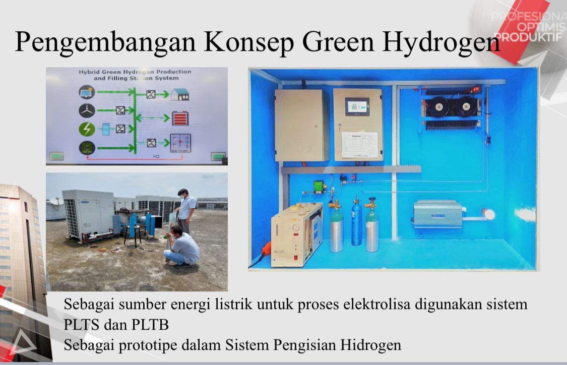 Prof Eniya Listiani Dewi dan temuan sel tunam, mengubah air menjadi bahan bakar hidrogen. (Dok Eniya dari BRIN)
