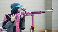 Dewi meraih medali emas setelah menjadi yang terbaik dalam pengumpulan poin sebanyak 247. (Sukmawati/Antara Foto)