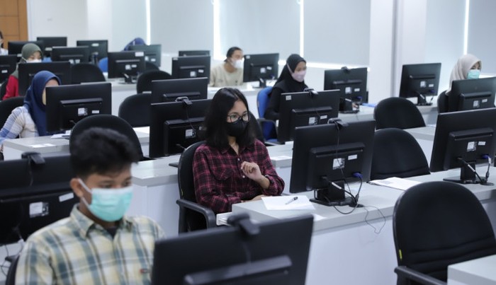 Suasana UTBK SBMPTN 2022 di UGM