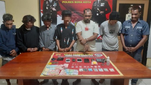 7 warga Bima yang diamankan saat penggerebekan