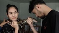 Bahkan ada adegan di mana ia harus berendam bersama 50 ekor ular. Dok. Instagram
