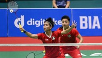 Ganda putri Apriyani Rahayu/Siti Fadia Silva Ramadhanti kalah di partai kedua. 