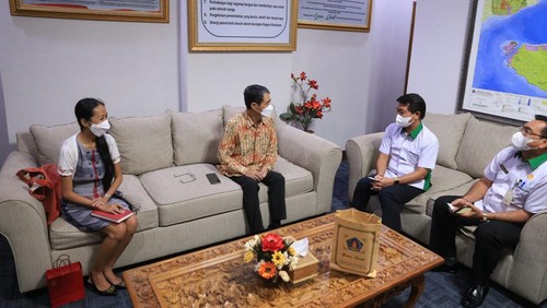 Bupati Klungkung, I Nyoman Suwirta didampingi Sekrataris Daerah Kabupaten Klungkung, I Gede Putu Winastra menerima Kunjungan Konsul Jenderal Republik Korea