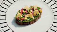 Pemilihan bahan dan pengolahan menu di sini tak sembarangan. Penyajiannya bahkan seperti karya seni yang artistik. Piring Christian Dior ini, misalnya, menambah kesan elegan hidangan yang disajikan.