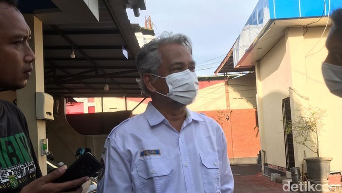 Ketua Sub Komite LLAJ KNKT Ahmad Wildan di Polres Mojokerto